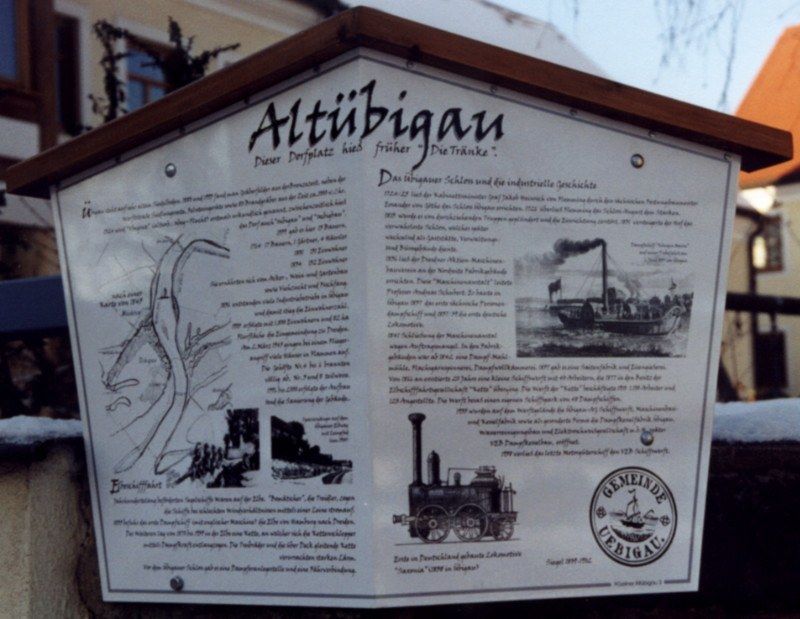 Tafel über Altübigau (Foto: F. Philipp)