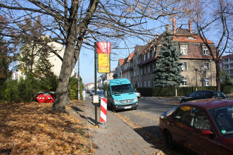 Haltestelle Thäterstraße (Foto: F. Philipp)