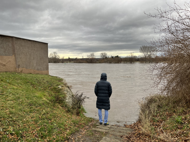 Zugang Elbe in Altübigau (Foto: F. Philipp)