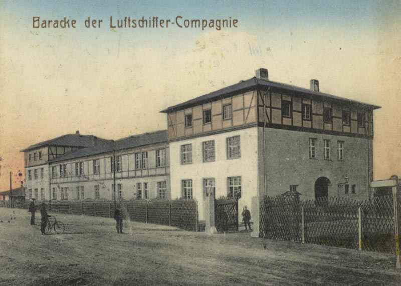 Baracke der Luftschiffer-Companie 1914