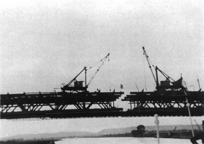 Bau der Autobahnbrücke 30.5.1935, Quelle: C. Böhnert, Dresden-Trachenberge